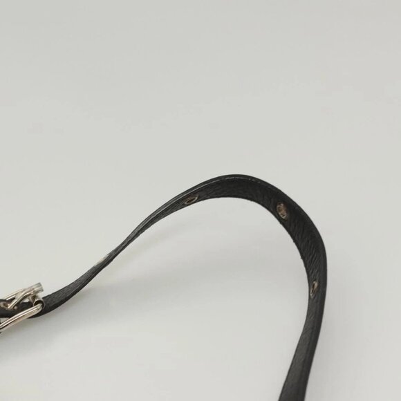 CELINE Hand Bag Leather 2way Black Silver Auth - Picture 12 of 16